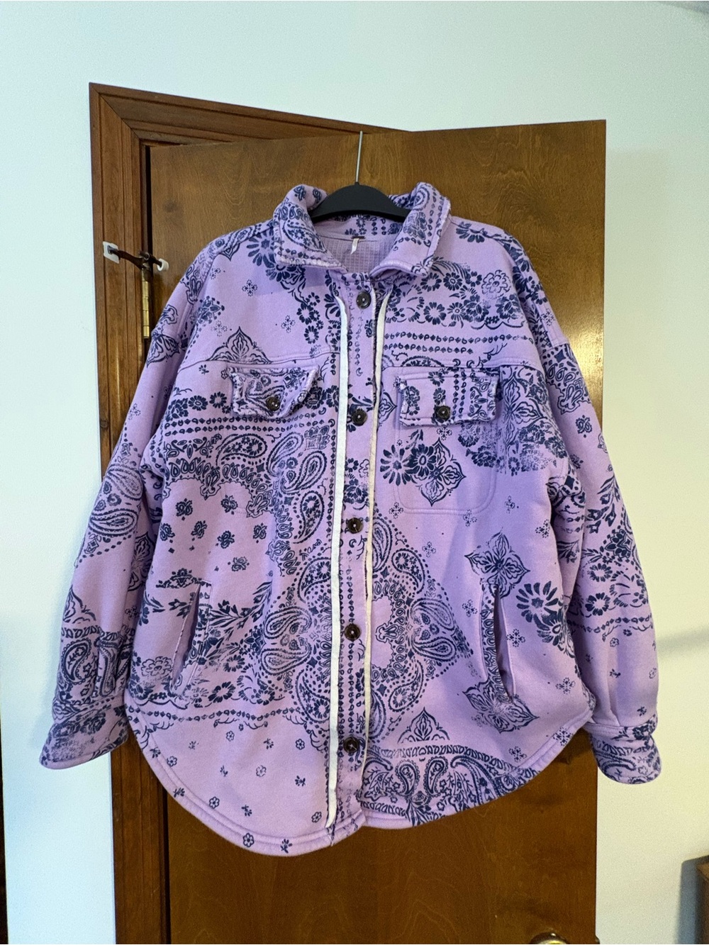 Free People West Coast Ruby, thermal inside -lavender & navy